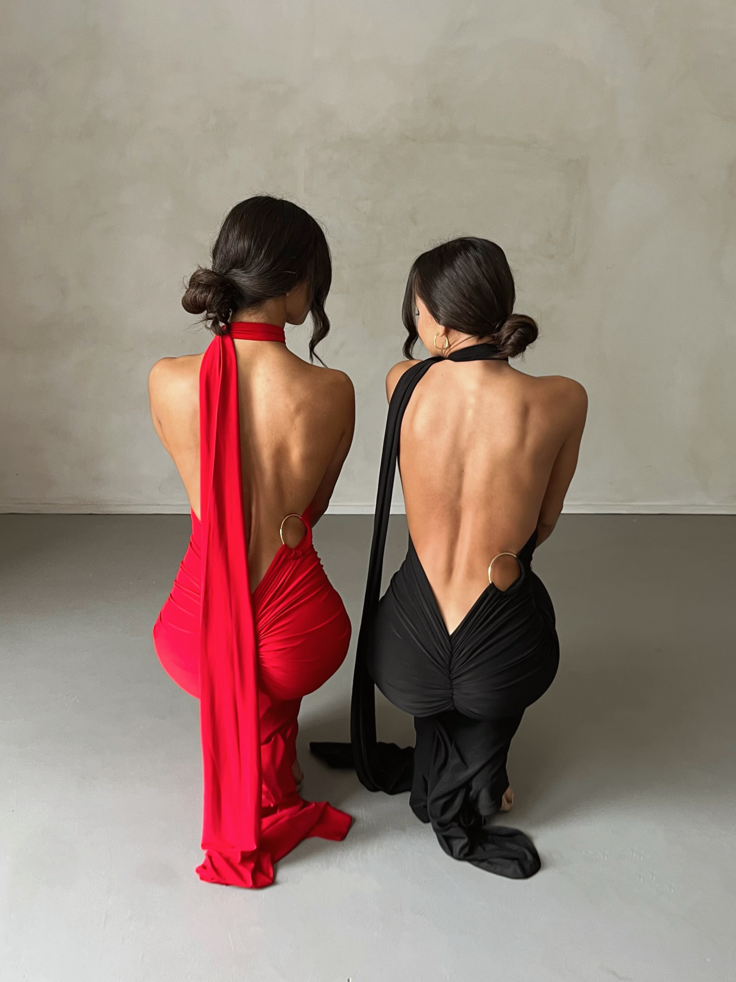 BackDrape™ Halter Maxi Dress