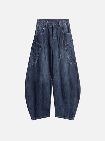 PuddleStack™ Patchwork Baggy Jeans