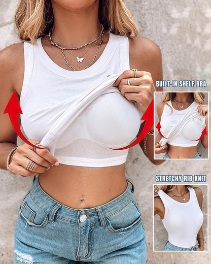 Haven™ Crop Tank with Built-In Bra