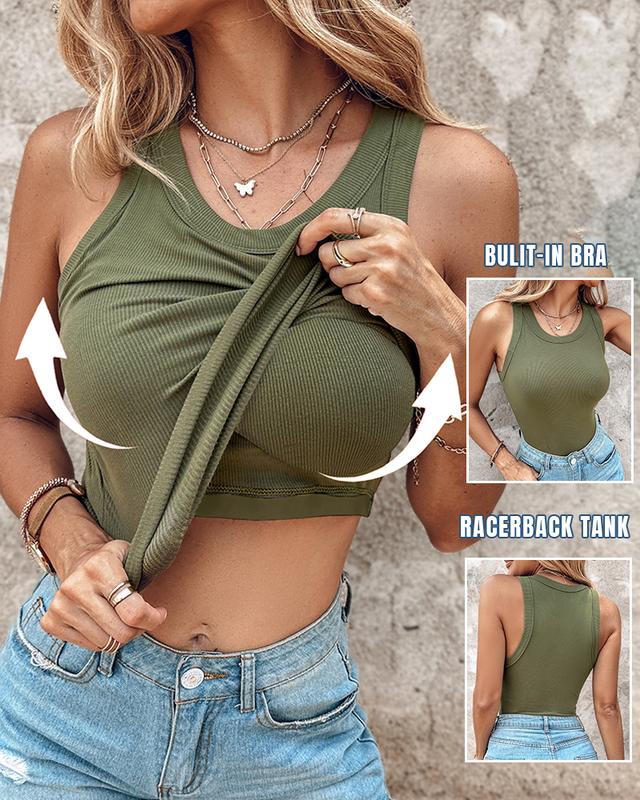 Haven™ Crop Tank with Built-In Bra