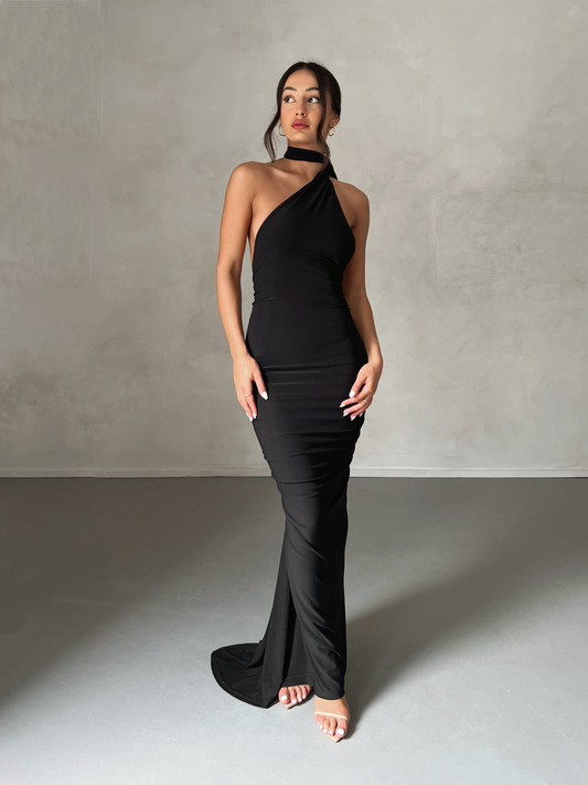 BackDrape™ Halter Maxi Dress