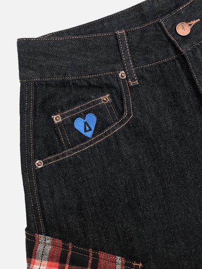 PuddleStack™ Patchwork Baggy Jeans