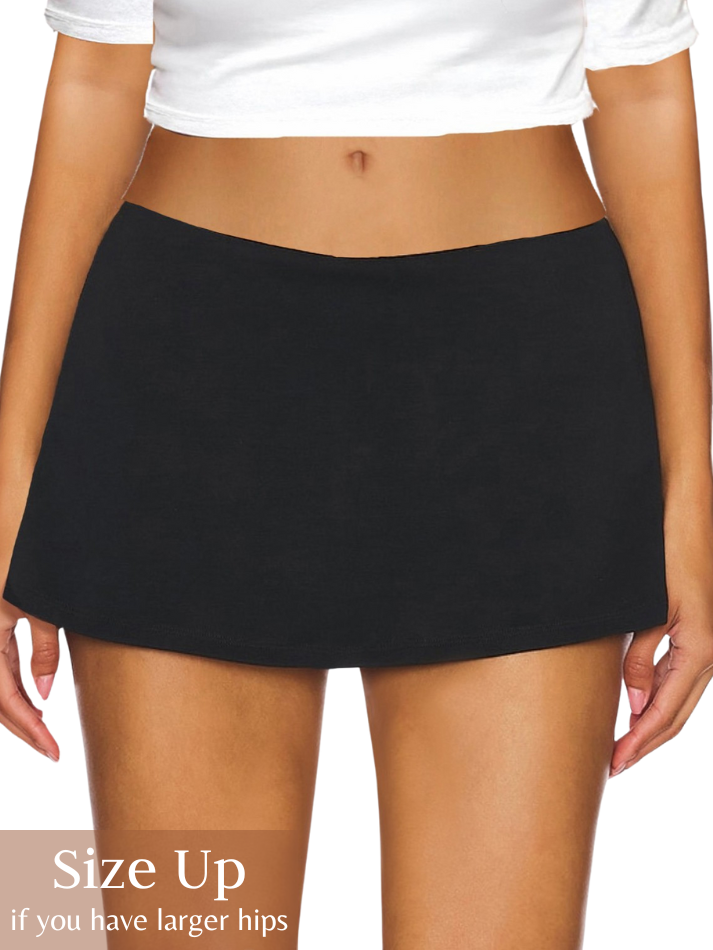 Low Rise Micro Mini Skort