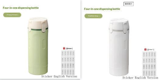 TravelSync™ - 4-in-1 Bottle Set