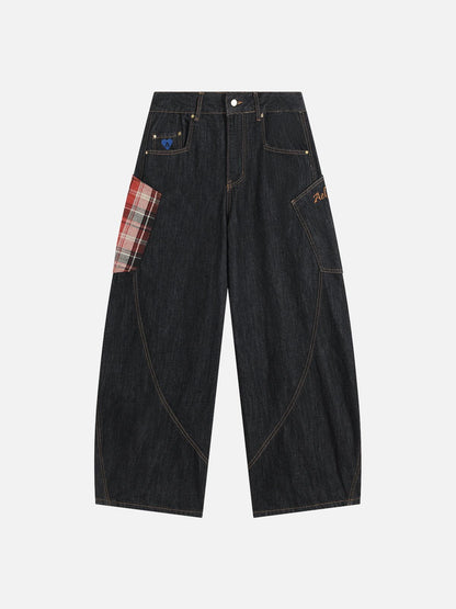 PuddleStack™ Patchwork Baggy Jeans
