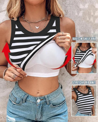 Haven™ Crop Tank with Built-In Bra