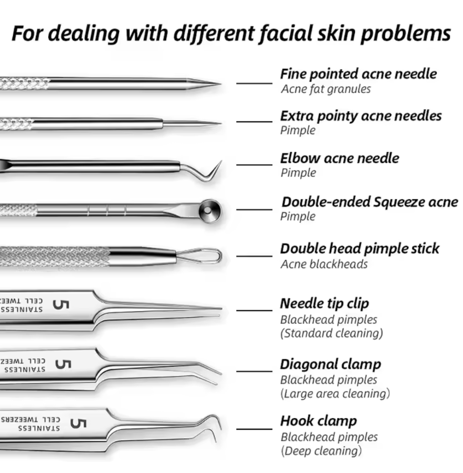 Premium Blackhead Needle Sets (8PCS)