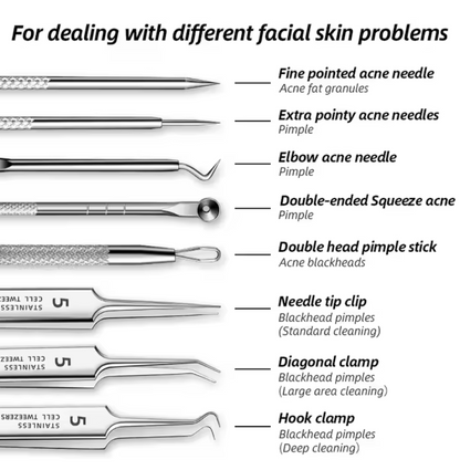 Premium Blackhead Needle Sets (8PCS)