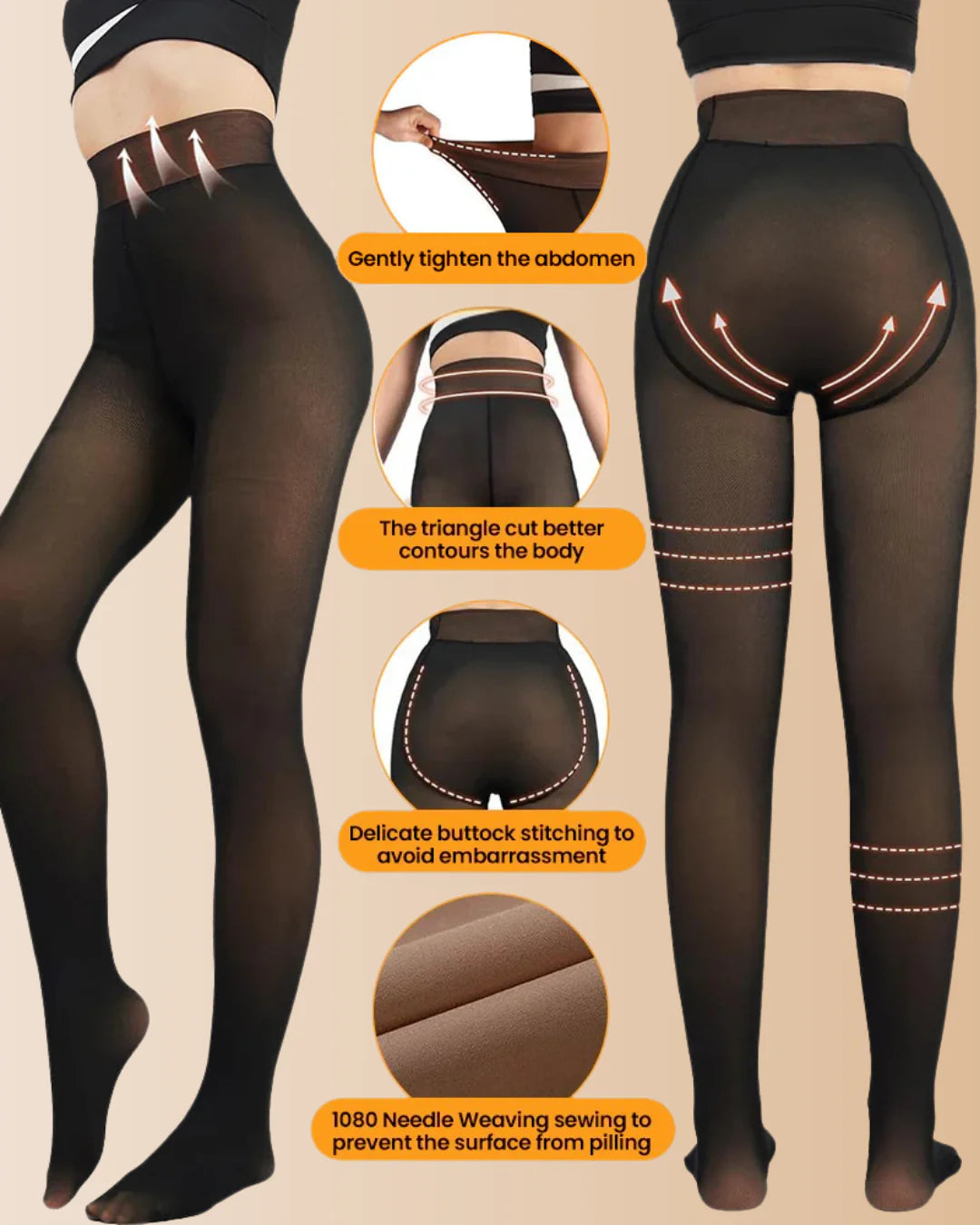 SkinSheer™ Fleece-Lined Leggings