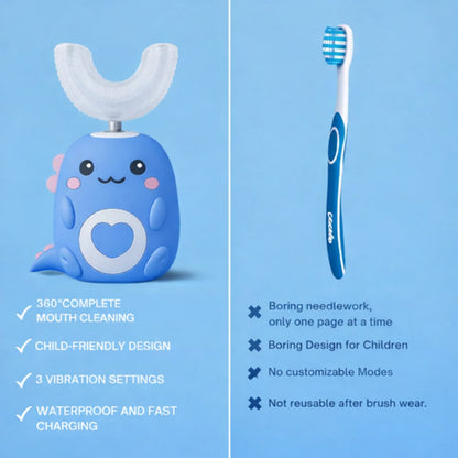 SmileSnap™ - Kids U-Shaped Toothbrush