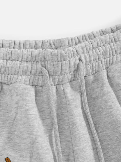 Embroidered Dog Baggy Sweatpants