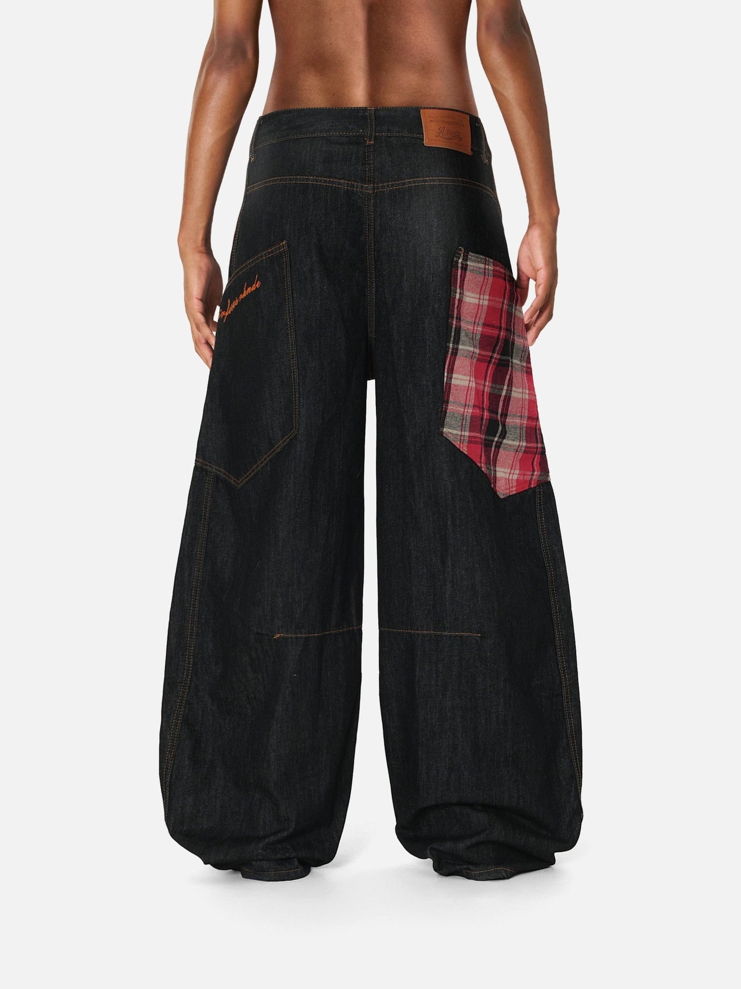 PuddleStack™ Patchwork Baggy Jeans