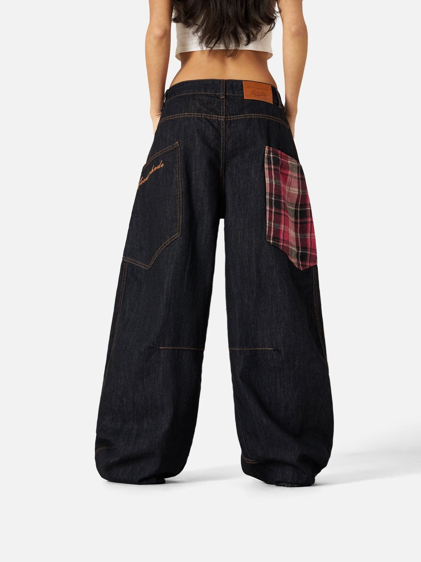 PuddleStack™ Patchwork Baggy Jeans